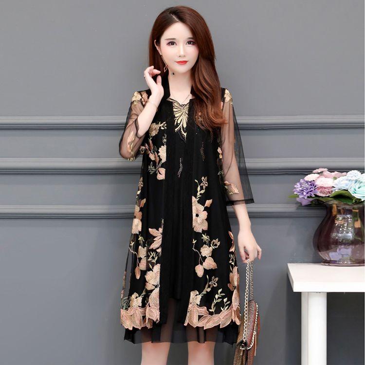 Summer Ethnic Style Embroidered Cardigan Jacket Women Large Size Thin Long Sun Protection Clothes Female Lace Shawl Coat 5XL