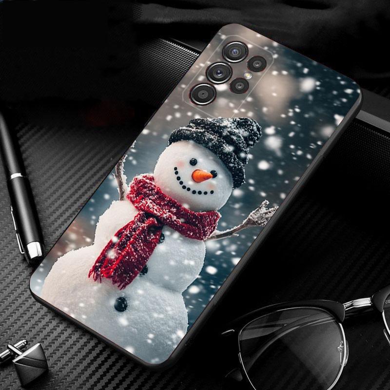 

Phone Case For Samsung Galaxy S25 S24 S23 S22 S21 Ultra S24 S23 S22 S21 S25 Plus S24 S20 FE Snowman Christmas S24Plus
