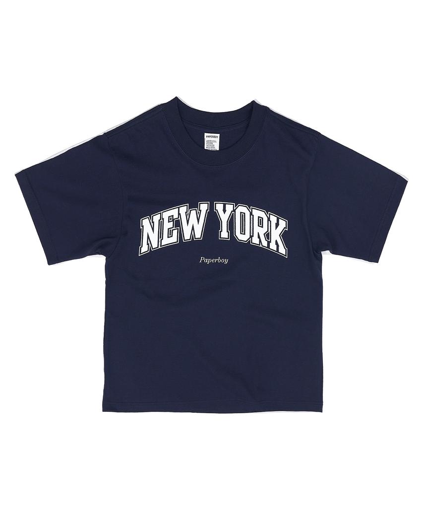 PAPERBOY New York Short Sleeve T-Shirt - Navy