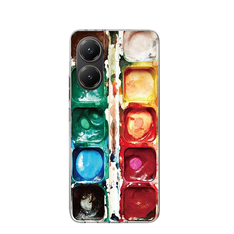 Watercolors Set Paint Palette Painting Box Case Phone Cover for Xiaomi Poco X3 Nfc X5 X6 X7 X4 Gt F7 Ultra F6 F5 Pro F4 F3 M5S M