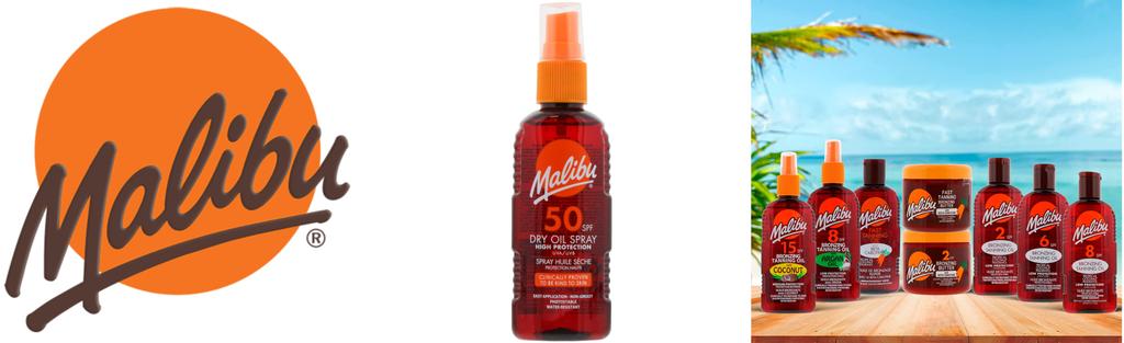 Malibu Dry Oil Spray SPF50 Tanning Oil 100ml
