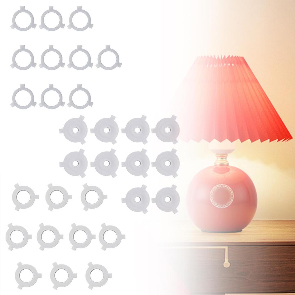 10 Adapterringe für Lampenschirme, Reduzierringe, Konverter, Zubehör Lampenschirme Aus