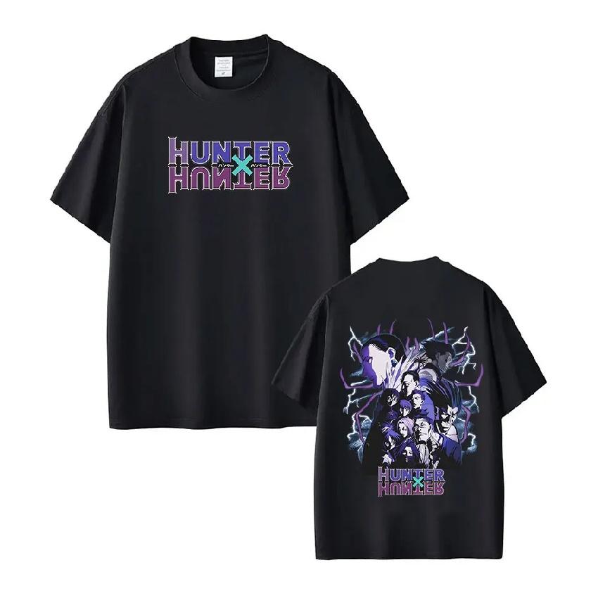 

Anime Hunter X Hunter T Shirt Spider Phantom Troupe Member Manga Short Sleeve T-shirt Men Women Cotton Summer Loose T-shirts S