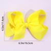 New Solid Bows Hair Clips For Girls Handmade Grosgrain Ribbon Bow Hairpins Children Barrettes Fashion Boutique Hair Accessories