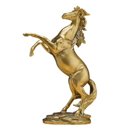 Artistic Horse Figurine Miniature Simulation Pony Statue Resin Animal Sculpture Home Office Desktop Decoration Ornament
