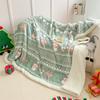Christmas Blankets Holiday Throw Blanket Xmas Winter Cozy Warm Flannel for Chair Couch Bed Farmhouse Photoshoot Props Decoration