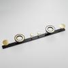 Tuqiu Robe Hook Towel Hanger Acrylic Clothes Hat Hook Black Gold Row Robe Hook Bathroom Brass Bath Hardware Set Kitchen Hanger