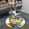 1PC Minion Office Round Area Rug, Indoor Mat Suitable For Office, Under Office Chairs Bedroom Living Room Home Decor, Room Deco1100