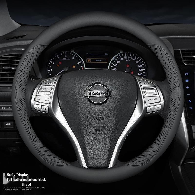 Nissan Steering Wheel Cover for Sylphy, Teana, Tiida, Kicks, X-Trail, Qashqai, Bluebird