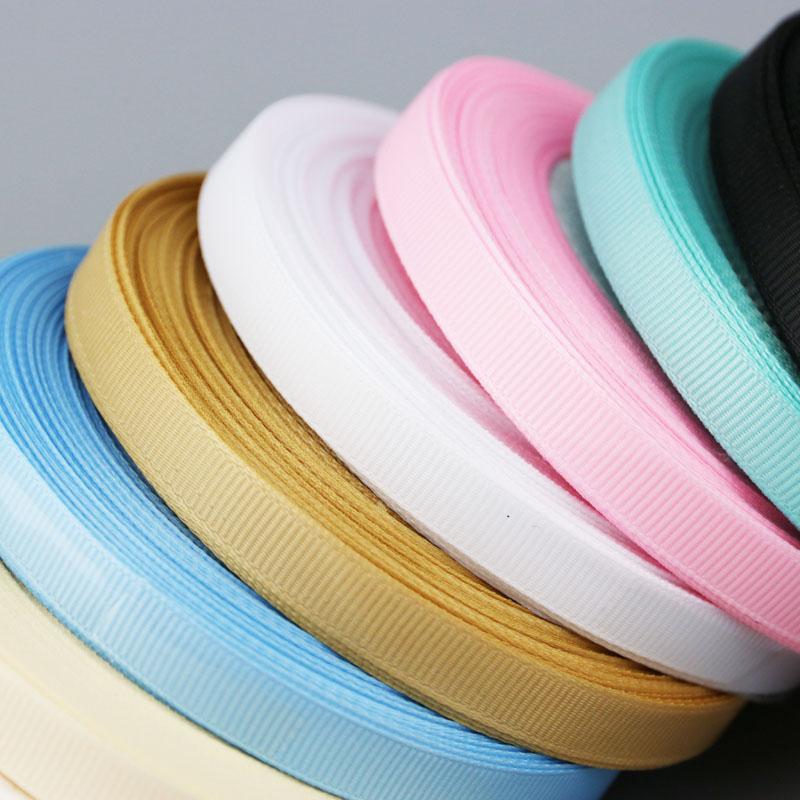 (25 yards/roll) 10mm Grosgrain Ribbon Wholesale gift wrap decoration ribbons lace fabric