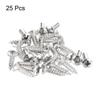 uxcell 25-Piece Set of 3mm Electric Guitar Bass Pickguard Screws for SQ, ST, and TL Guitars, Silver