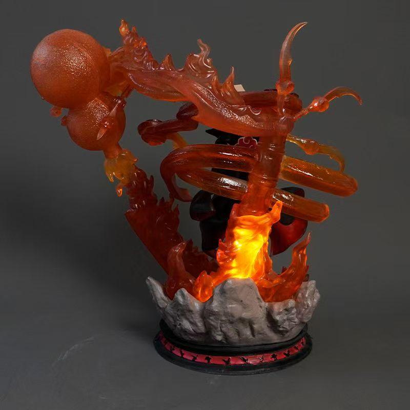 Naruto 14.17inch/36cm Uchiha weasel Series spot anime Summon Masked Man Fierce Death God bamboo hat can Move PVC toys Gift