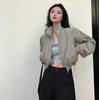 Summer Vintage Sunscreen Jacket Women's Windbreaker Cropped Jackets Harajuku Oversized Streetwear Long Sleeve Female Elegant Top