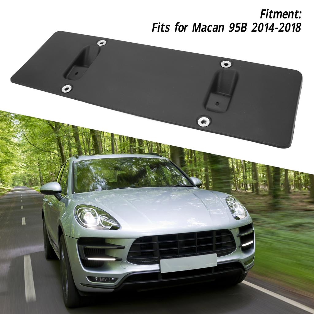 Front License Plate Bracket 95B807287 Bumper License Plate Mount Holder for 95B 2014 to 2018 Front License Plate Bracket License Plate Covers Frames