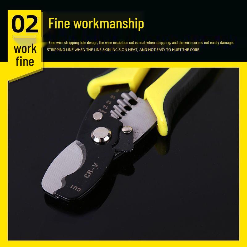 Electrician's Automatic Wire Strippers: Super Fine, Thickened Cable Cutting Pliers