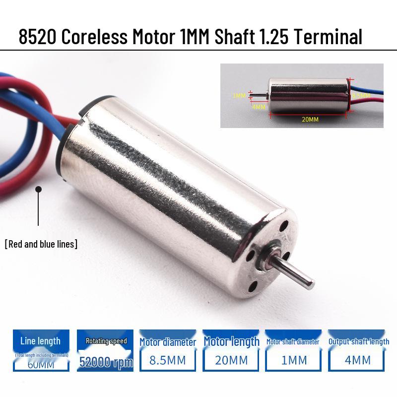 716 High-Speed Micro Motor for 720 Quadcopter 8520 Drone with Hollow Cup Propeller