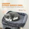 66 Cm Small Cat Tree for Large Cats, Cat Tower W/ Large Top Perch, 2 Condos, Sisal Scratching Post, Toy Ball, Dark Grey