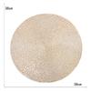 Simple solid color European PVC placemat coaster set Hotel insulation mat Creative round non-slip dining table mat decoration