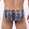 Men's triangular print leopard print snake print low waist sexy panties