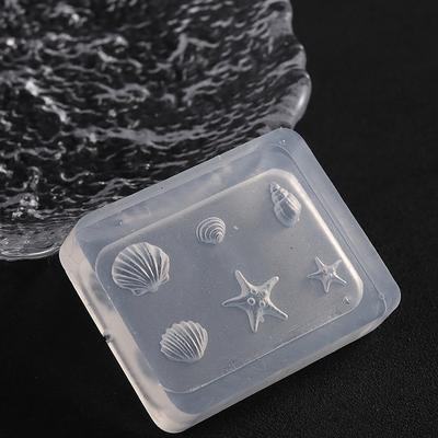 Nail Art Soft Silicone Mold Shell Conch Molds 3D Silicone Carved Ocean Style Diy Nail Design Template Nail Accessories For Salon