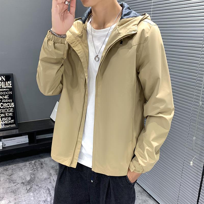 Man Black Windbreaker Windproof Waterproof for Spring Autumn Zip Up Jacket Men's Streetwear Bomber Clothes OverSize 4XL 5XL