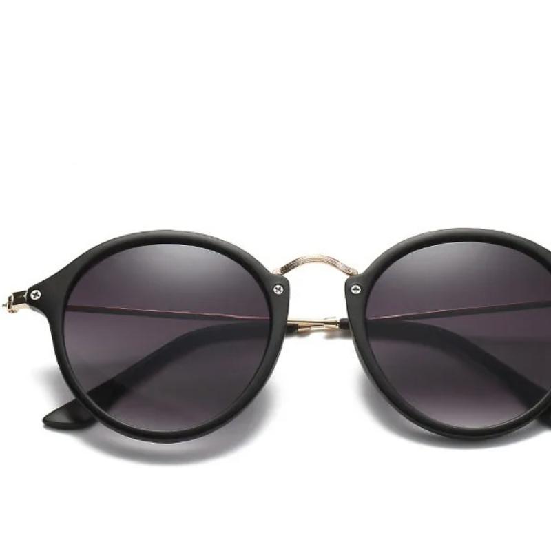 Nowe okrągłe okulary przeciwsłoneczne damskie Trend w stylu retro przezroczysta osobowość damskie markowe designerskie okulary przeciwsłoneczne UV400