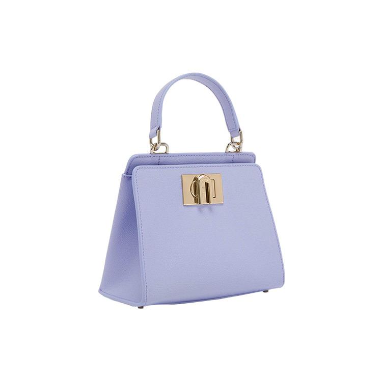 New Furla 1927 Collection Leather Tote Bag, Shopping Bag, Shoulder Bag, Crossbody Bag, Handbag Mini Women's Light Purple WB00677-ARE000-LLA00