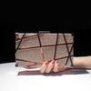 Pocheta de seara pentru femei Pochette cu paiete Pochette de zi cu cristal pentru femeie Poșeta de nunta Banchet de petrecere Negru/Auriu Argintiu bolsa feminina
