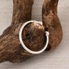 Minimalist 925 Sterling Silver Open Cuff Ring – Adjustable Ball End Silver Band – Dainty Everyday Stackable Ring – Gift for Her
