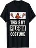 Camiseta Retro de Acción de Gracias Disfraz de Peregrino Día del Pavo Camiseta para Niños