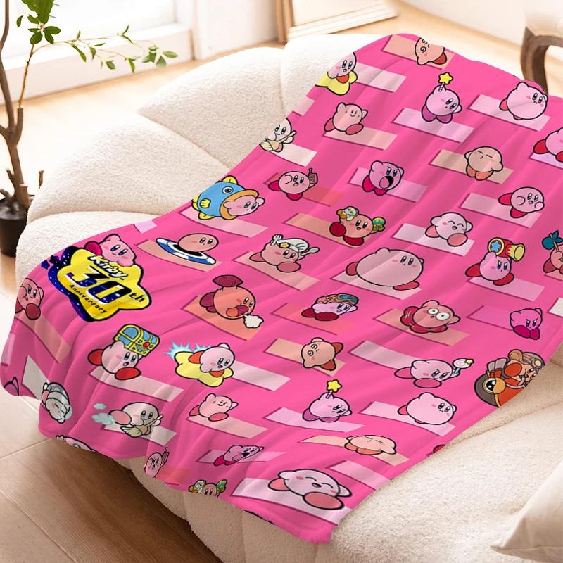 Decorative Sofa Blanket K-Kirbys Lovely Warm Knee Bed Fleece Camping Custom Fluffy Soft Blankets for Winter Microfiber Bedding