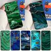 Gold Indigo Faux Malachite Case For Samsung Galaxy A53 A15 A22 A52 A32 A54 A14 A16 A26 A36 A56 A55 A35 A05 A06 A33 A13