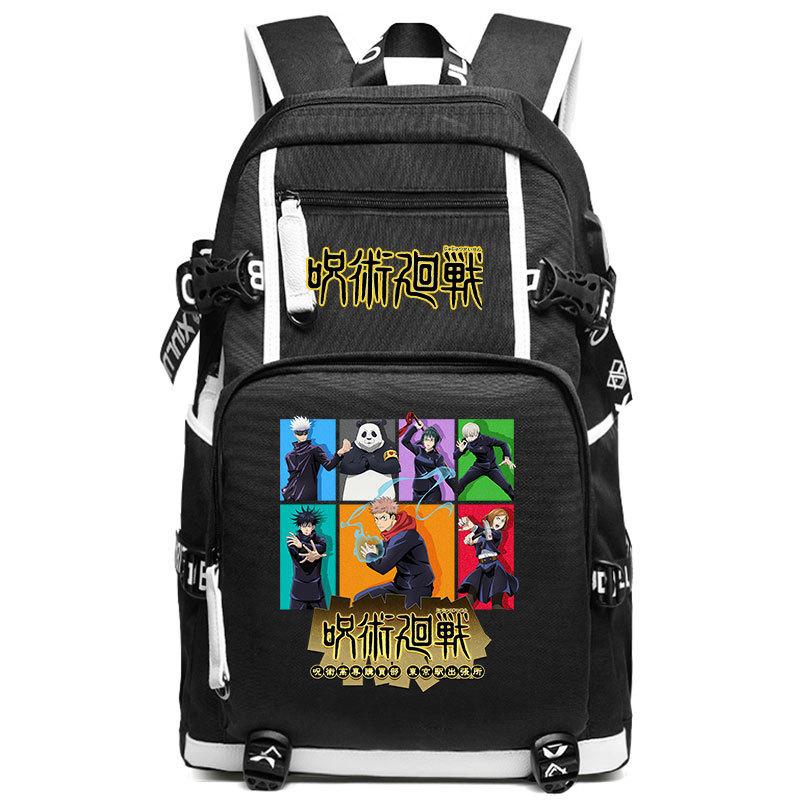 

Bag Anime Peripheral Five Wushu Second Dimensional Backpack for Junior High School Students and Elementary School Students Large Capacity Backpack