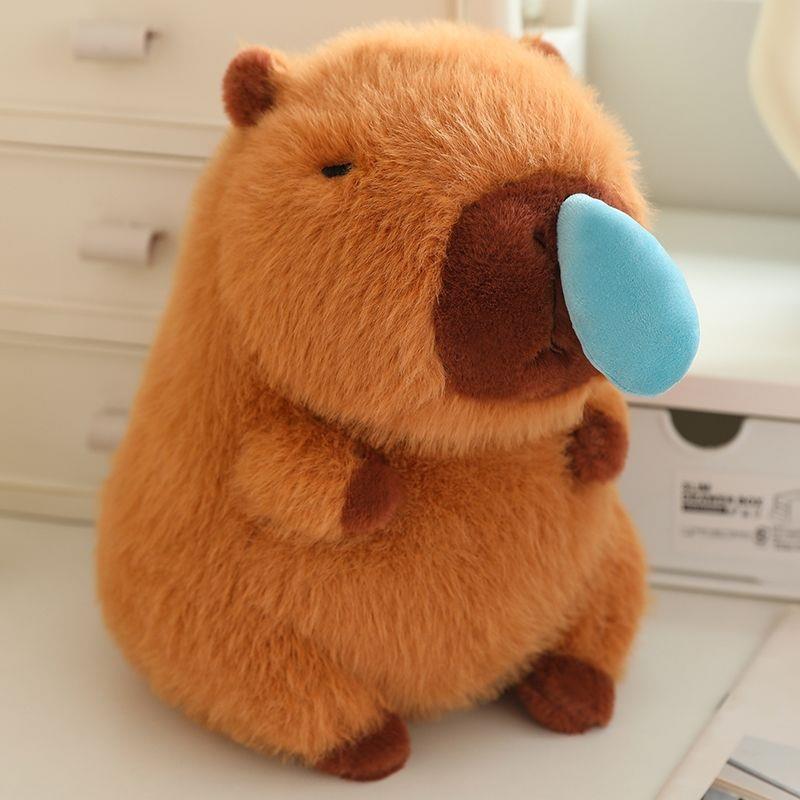 

Capybara Plush Toy - Snotty Capybara Doll Throw Pillow Gift for Women 22cm - Picture Color