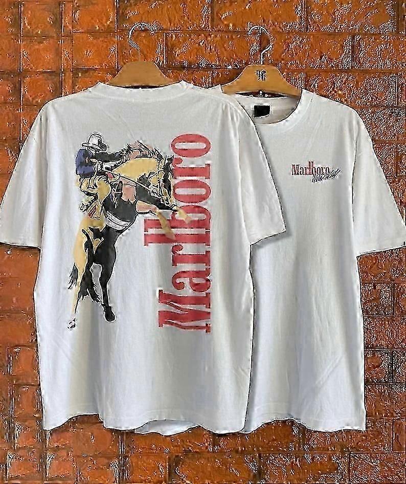New Apparel Vintage 1990s Marlboro! Man Shirt Cowboy T-Shirt Unisex T-Shirt