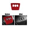 Red Carbon Car Power Output Button Panel Trim Sticker For Toyota Prius 2012-2015