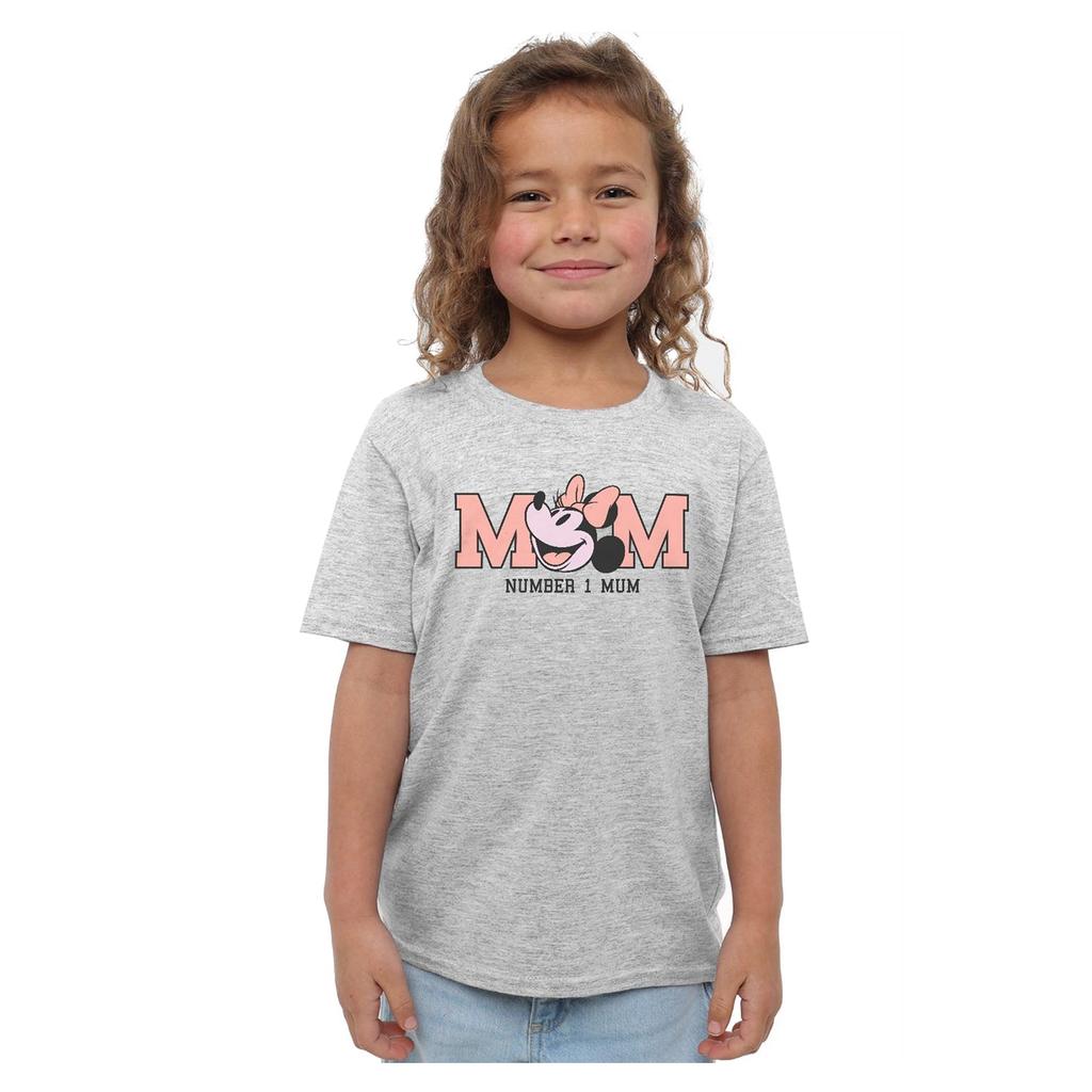 Disney Dětské/Dětské tričko ke Dni matek s číslem 1 a Minnie Mouse