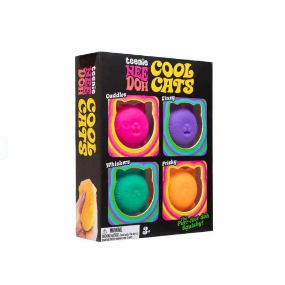 @@New Teenie Cool C 3 Pack Adorable Mini Cat Soft Squishy Sensory Squeeze Stress Relief Anti Anxiety Fidget Toys For Kid