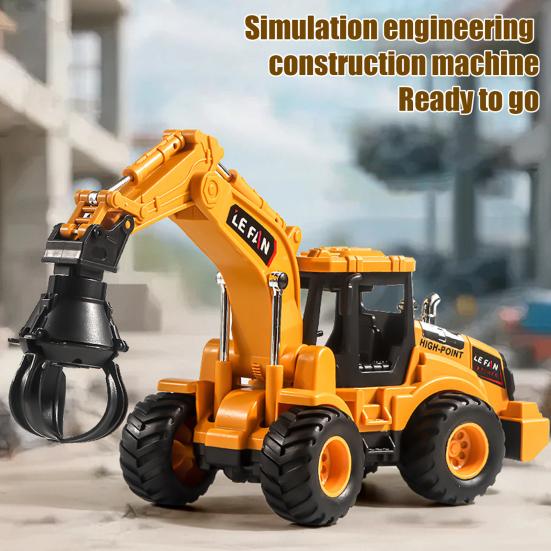 Kids Construction Truck Toy Inertia Drive Movable Joints Toddlers Boys Girls Simulated Engineering Vehicle Educational Mini Car Toy