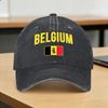 Belgium Fashion Baseball Cap Sun  Outdoor Sport Hot Sale Washed Hip Hop Hats UnisexTeens Trendy Print Snapback Cap