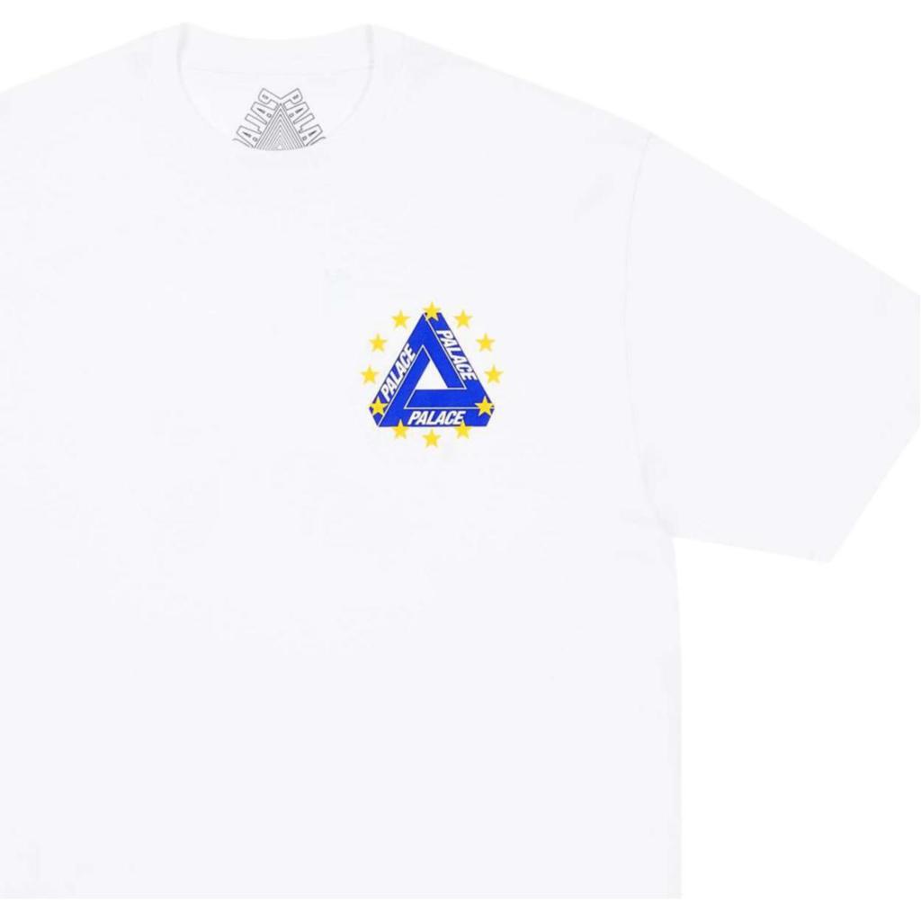 Palace Eu Tri T-Shirt White Unisex Tops P29TS247