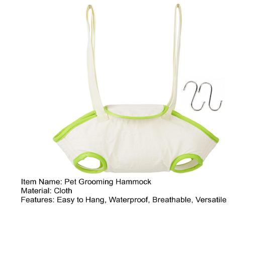 Pet Grooming Hammock Waterproof Breathable Dog Grooming Sling Hanging Pet Grooming Bag for Cats And Dogs Bathing Nail Trimming