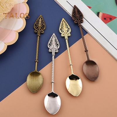 Coffee Spoon Multifunctional Stirring Vintage Exquisite Non-stick Dessert Spoon Household Supplies