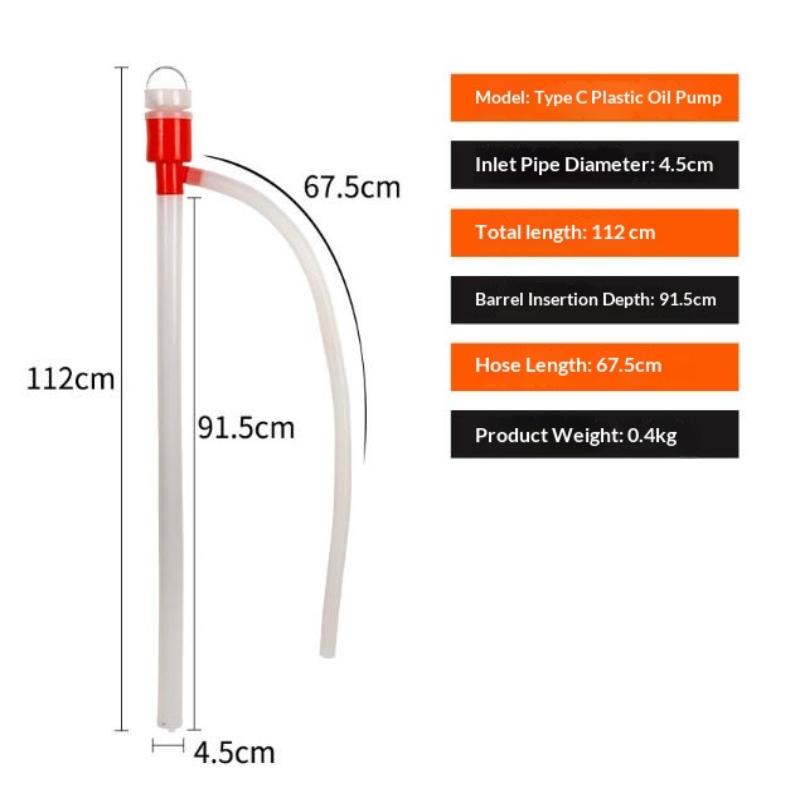 1Pcs Oil Well Press Pump Head Pipe Pumping Hand Fuel Pumps Manual Liquid Transfer Pump For Oil Drum Backflow Prevention Tools A1