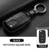 Leather Car Key Case Cover Shell Fob For Vw Volkseagen Passat B8 Magotan For Skoda Superb A7 Kodiaq Seat Protected Keychain Bag