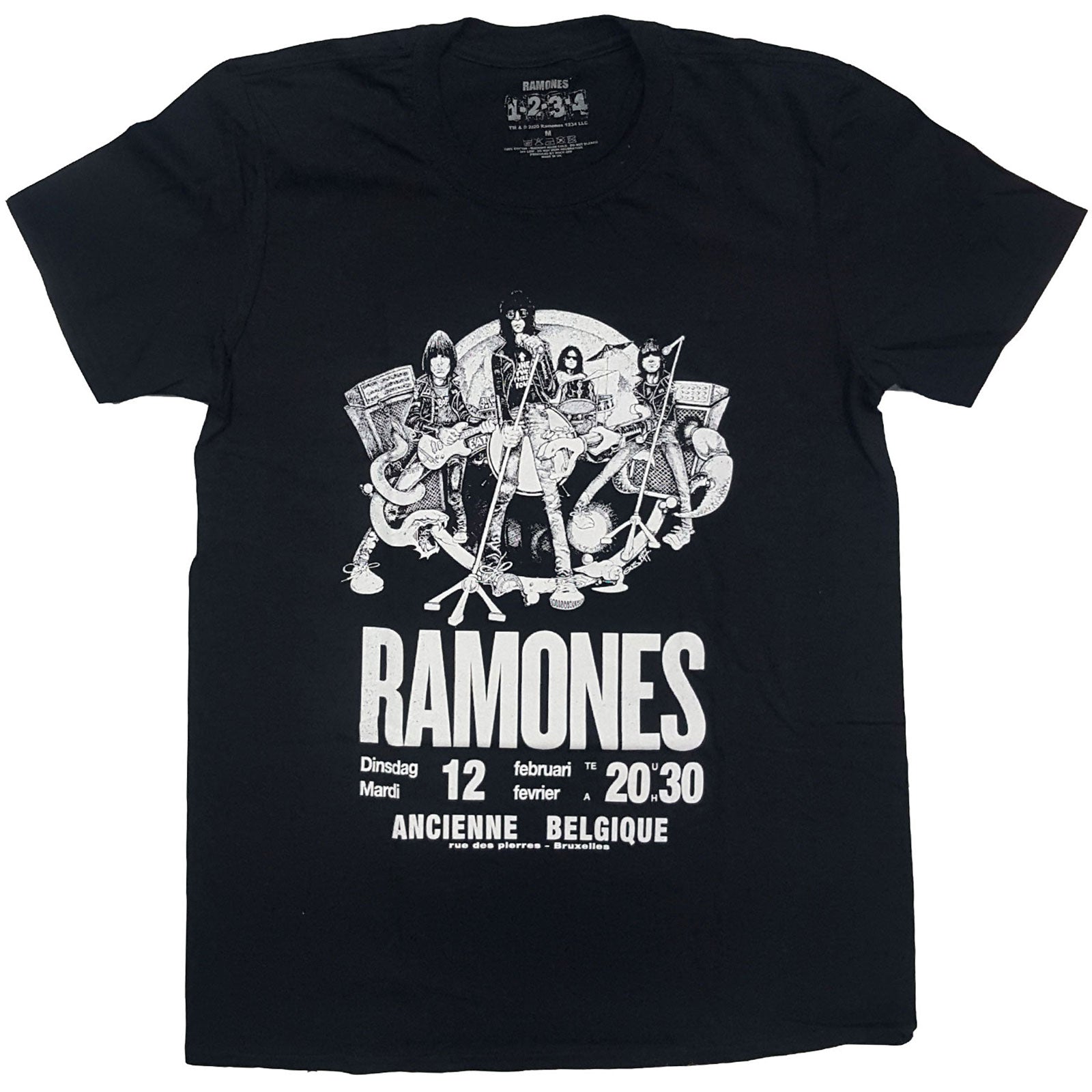 Ramones tshirt belgique official new L