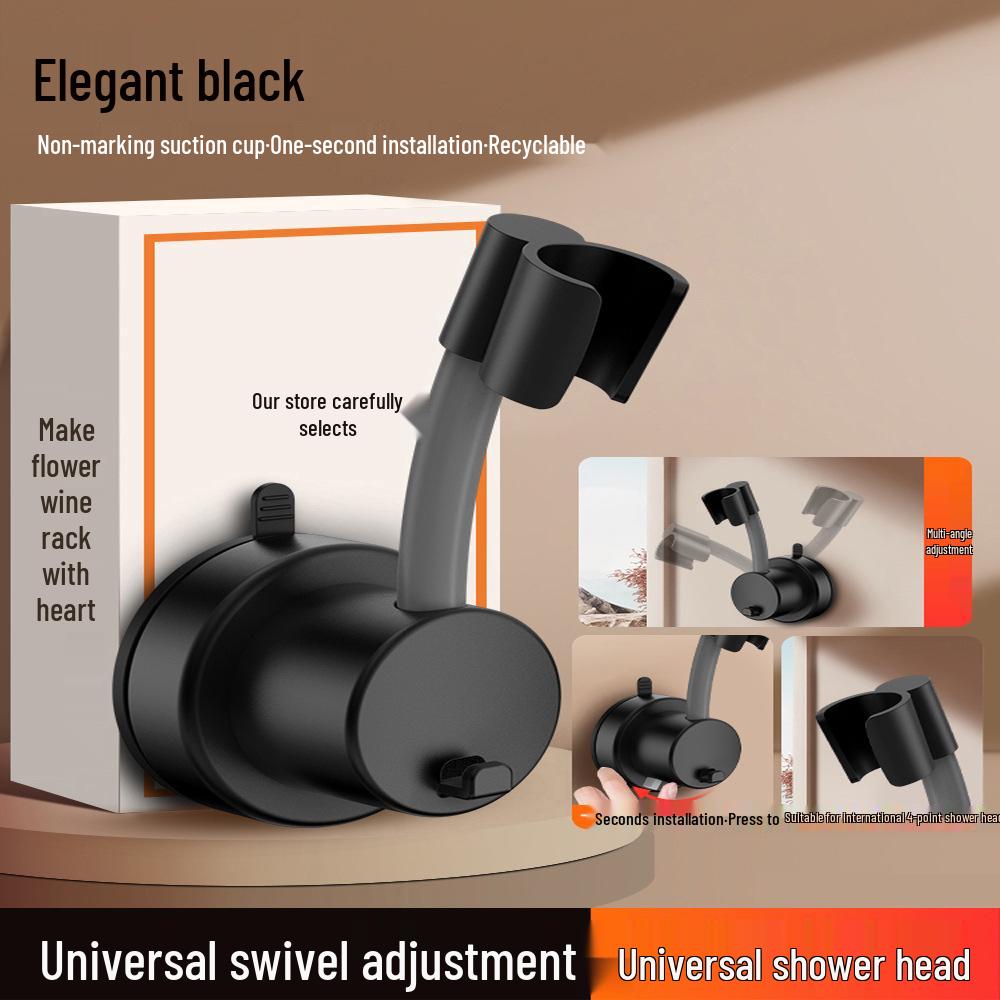 Adjustable Punch-Free Shower Head Holder - Wall Mount Bathroom Rain Shower Hanger