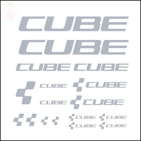 

20cm for CUBE Bicycle Frame Stickers Cycling DIY Decoration Racing Cycling Sunscreen and Waterproof Car Accessories Sticker PVC 25cm срібний