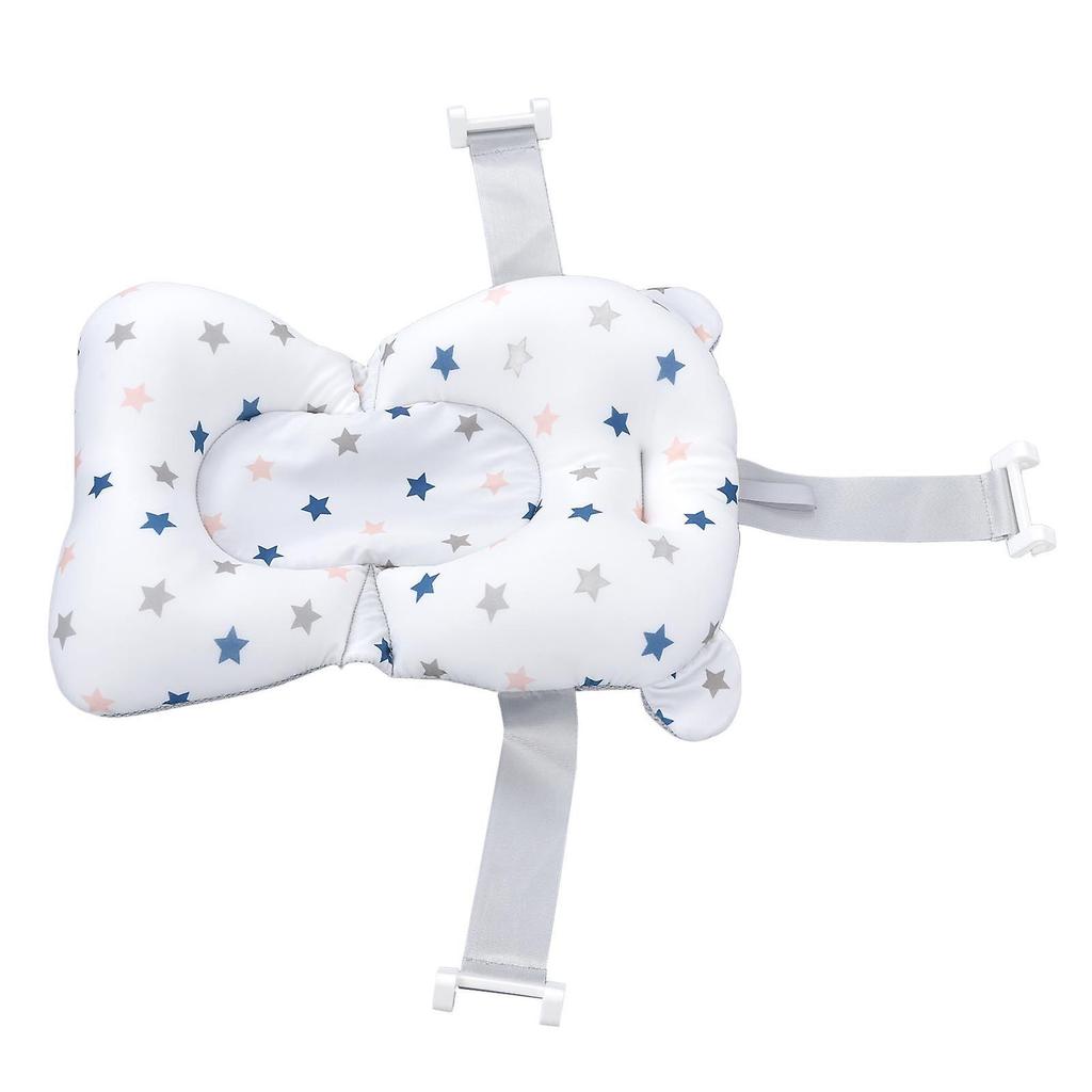 Baby Bathtub Mat Pad Cute Elegant Soft Breathable Newborn Infant Bath Support Floating Cushion Pillow