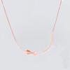 Pan Jia S925 Sterling Silver European & American Style Bow Necklace: Simple, Versatile & Gorgeous.
